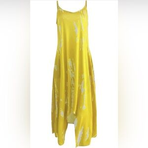 Women’s Casual Spring Irregular Tye-Dye Pocket Dress